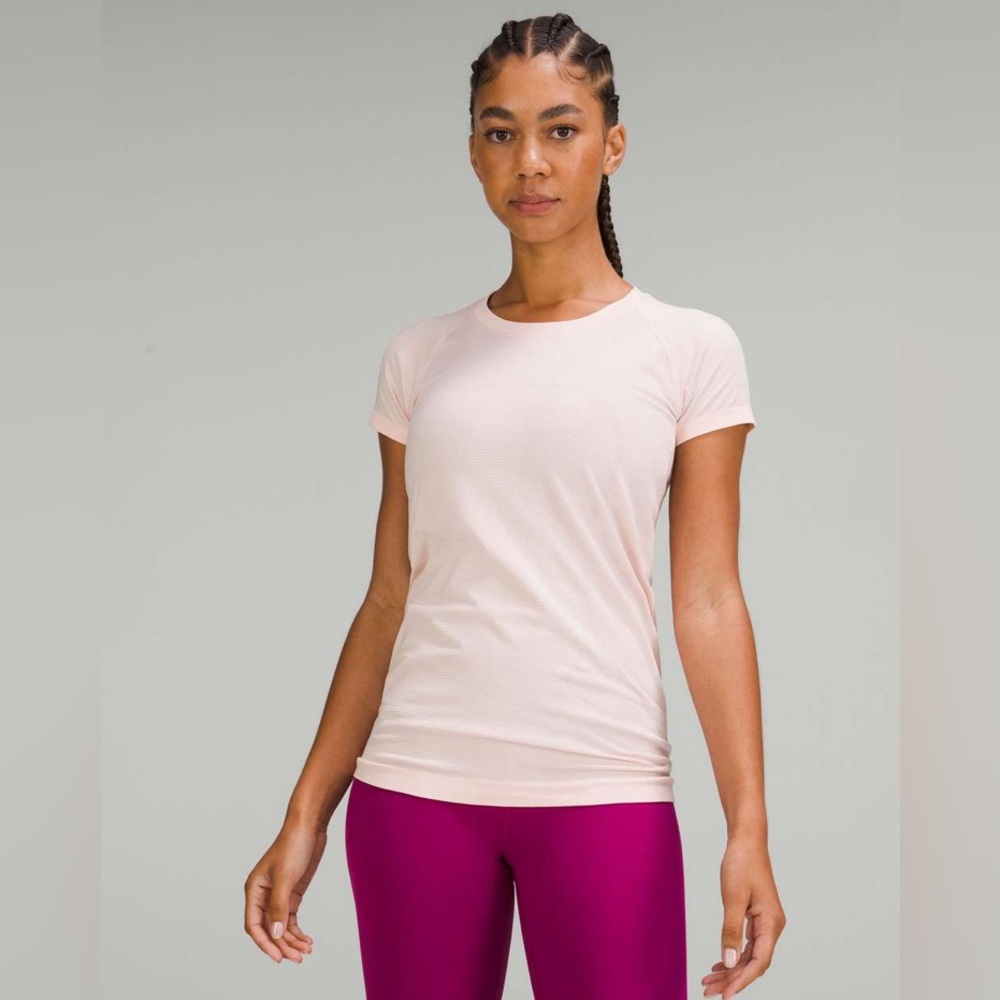 Lululemon Swiftly tech short sleeve strawberry milkshake